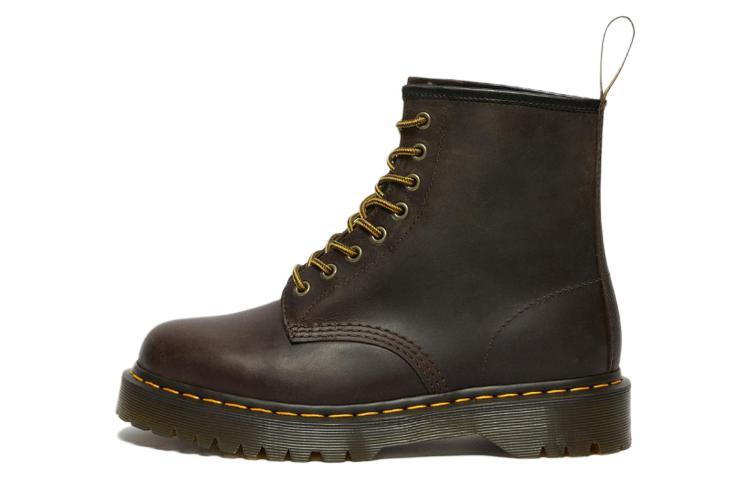 Dr. Martens 1460 Bex Crazy Horse Leather Lace Up Boots 'Dark Brown'