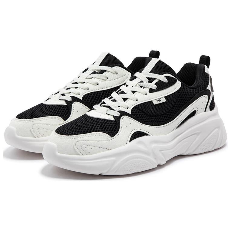 361° Wear-Resistant Low-Top Casual Shoes Women's Black White купить в интернет-магазине Yoocart с быстрой доставкой по России.