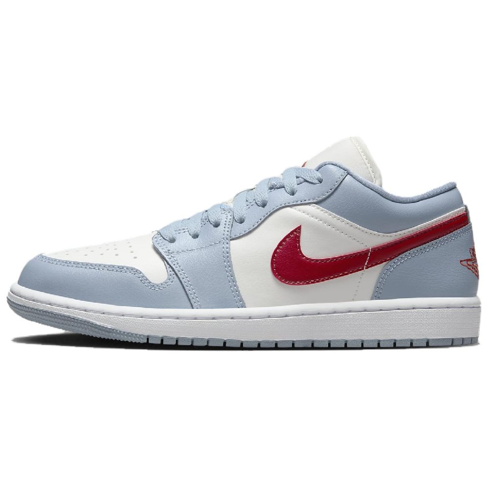 JORDAN 1 Low Blue Whisper Dune Red Women's