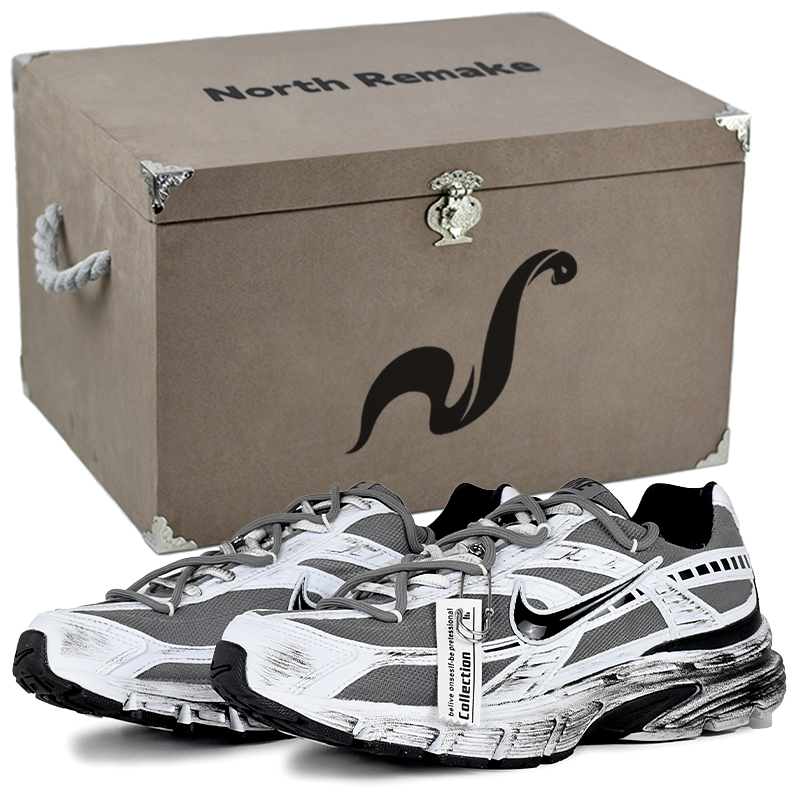 Nike Initiator Abrasion Resistant Low Top Running Shoes Men's Black White Gray купить в интернет-магазине Yoocart с быстрой доставкой по России.