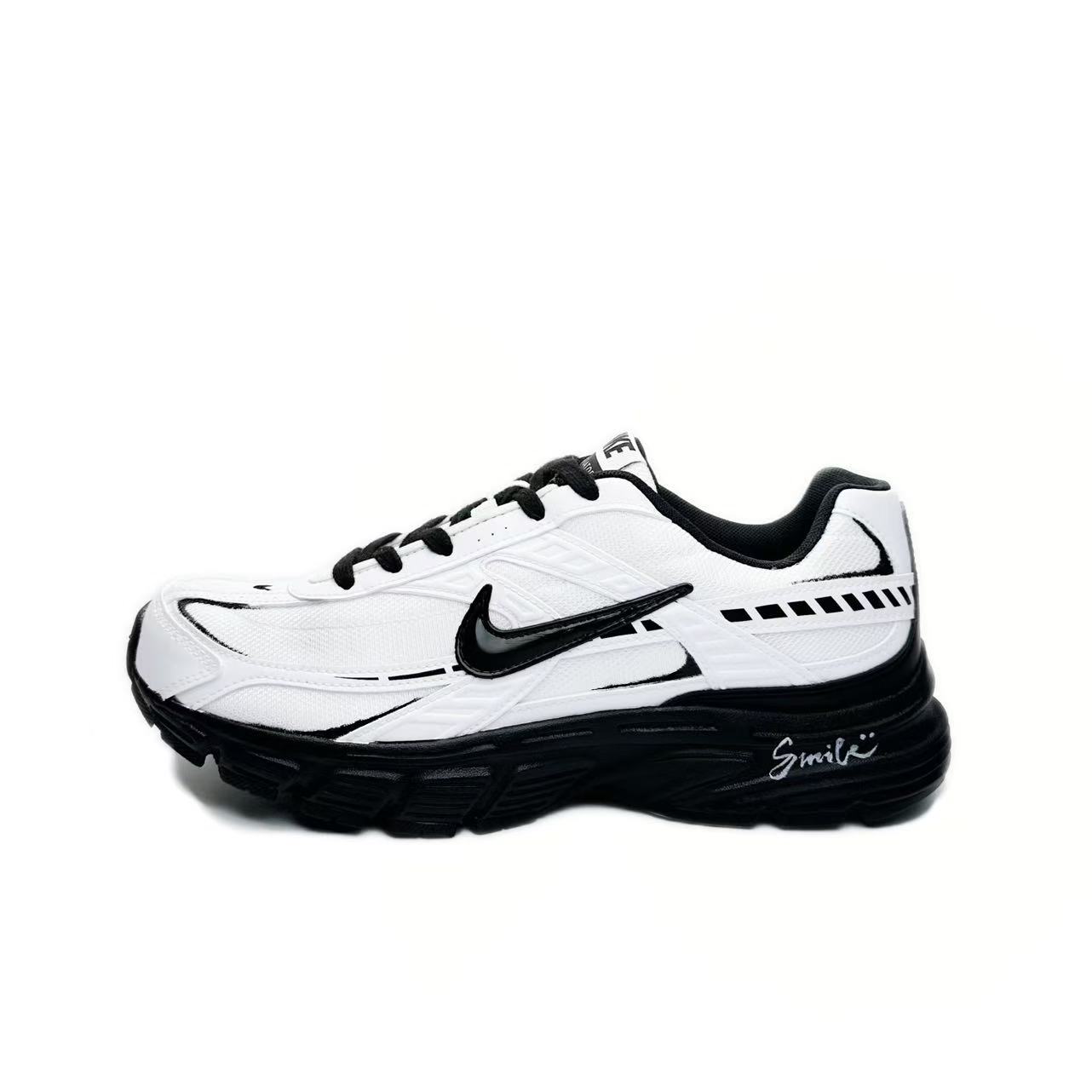 Nike Initiator Cushioning Abrasion Resistant Breathable Low top Casual City Commute Running Shoes Men's Black