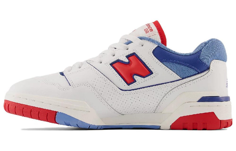 New Balance 550 White True Red Atlantic Blue
