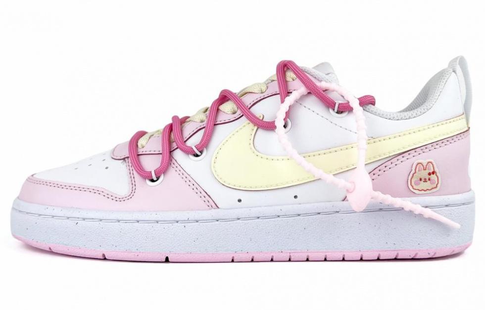 Nike Court Borough Series Skateboard Shoes Women's Low-Top Cream