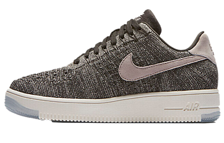 Nike Air Force 1 Flyknit Low Midnight Fog Silt Red Women's