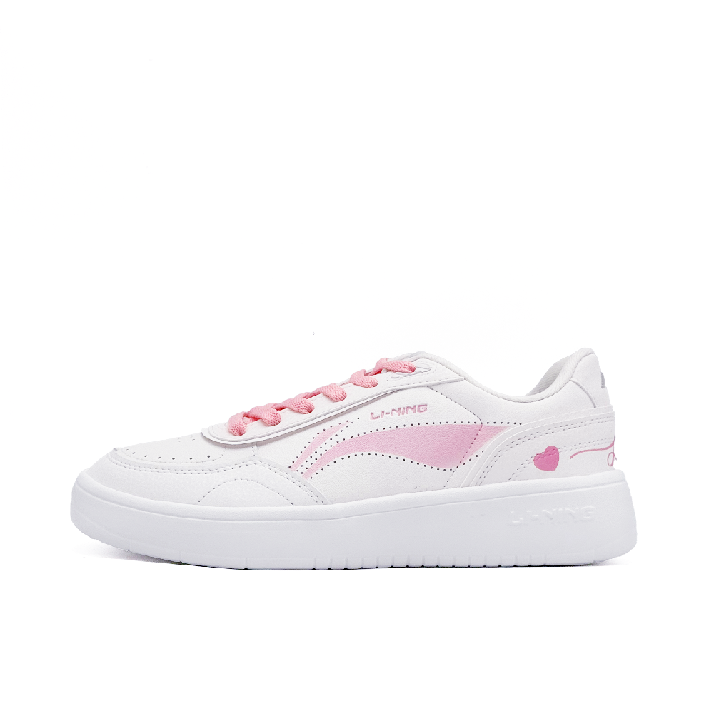 LiNing Su Anti Slip Wear Resistant Low Top Skateboard Shoes Women's Pink