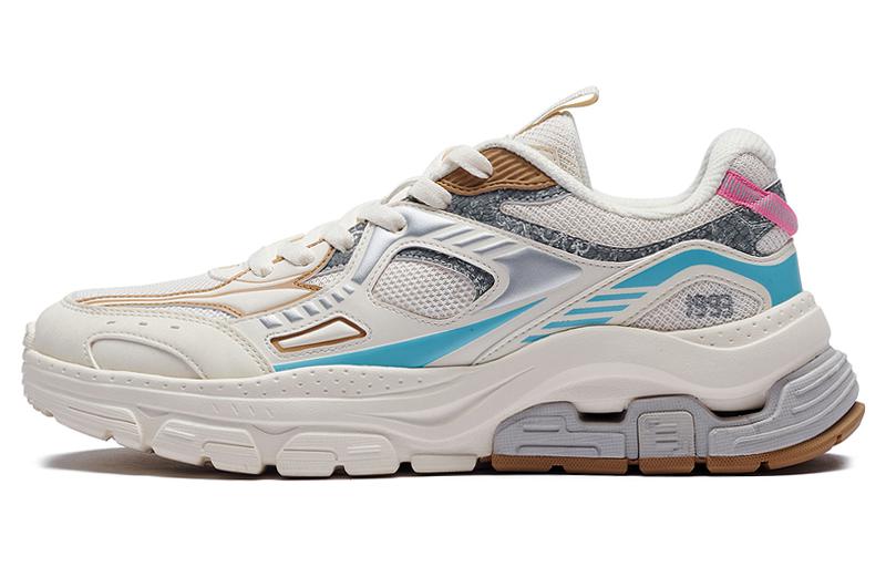 361° Anti Slip Wear Resistant Low Top Sports Casual Shoes Men's Beige Blue Brown