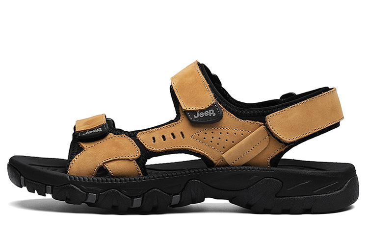 Jeep Beach Slippers Sandals Men's Gold