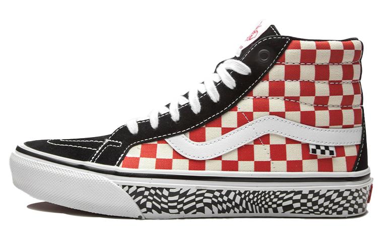 Sk8 Skate Vans Hi Reissue 'Grosso 84 Red Checkerboard'