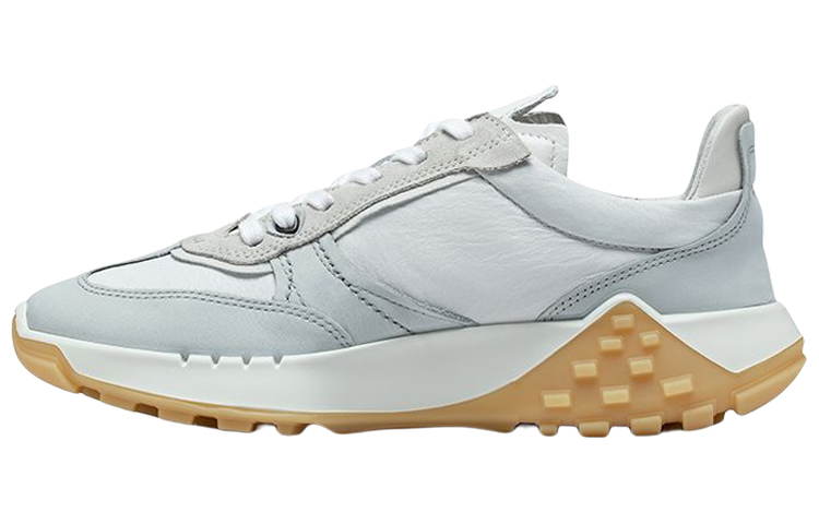 Ecco Low-Top Casual Shoes Men's Gray White