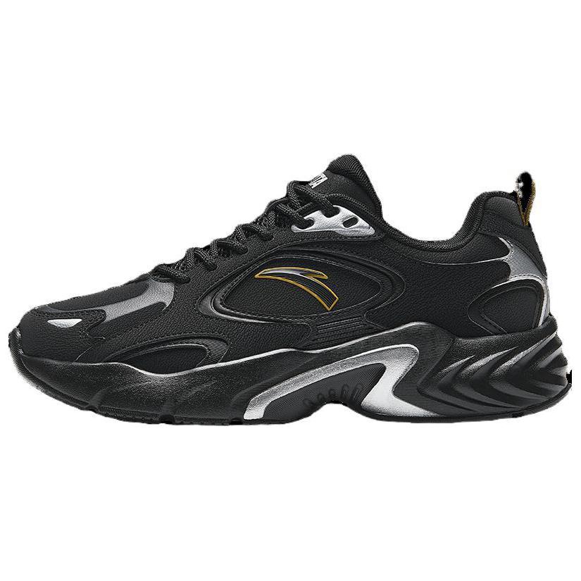Anta Cushioning Wear-Resistant Low-Top Casual Shoes Men's Black