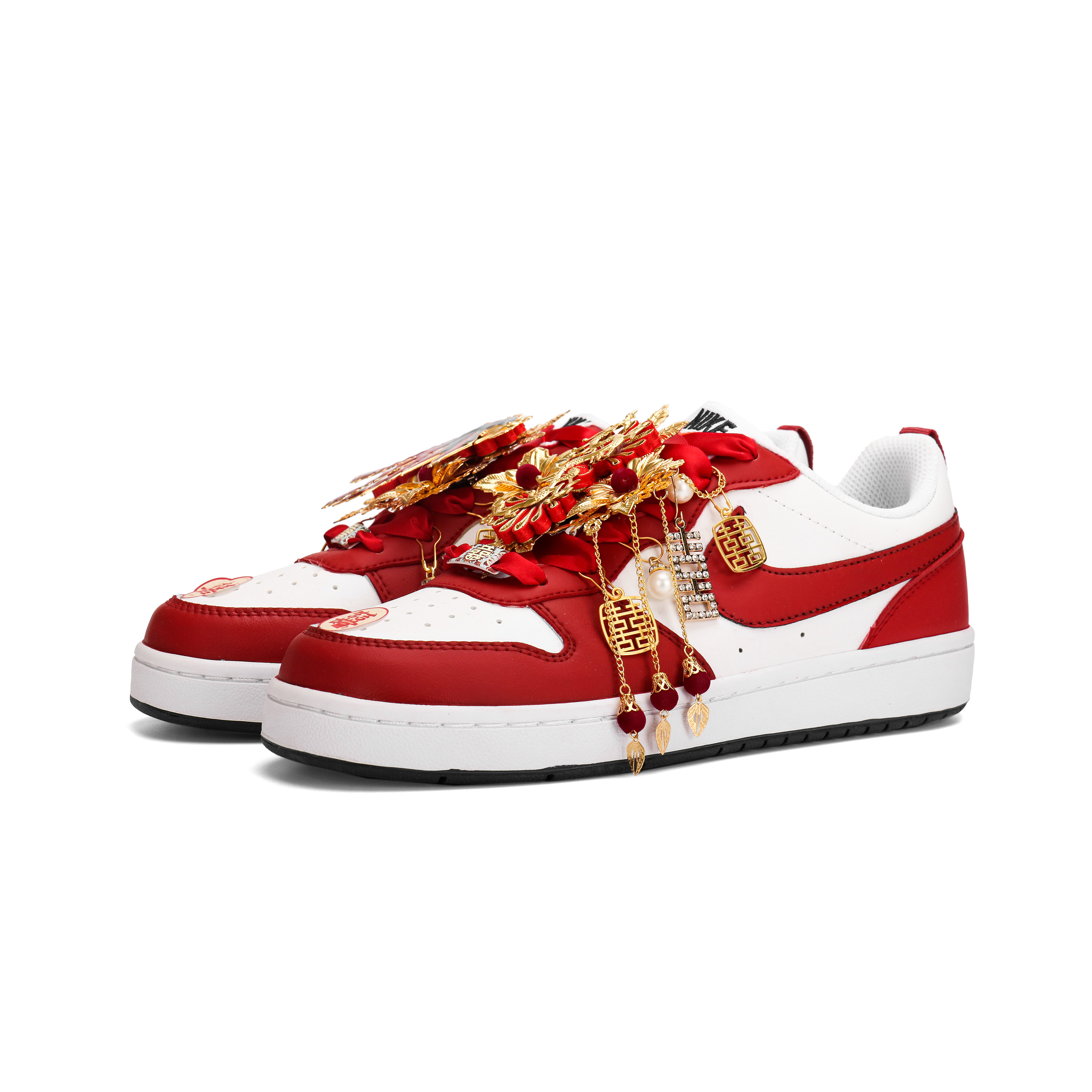 Nike Court Borough Golden Jade Perfect Match Abrasion Resistant Low top Skateboard Shoes Unisex Red White купить в интернет-магазине Yoocart с быстрой доставкой по России.