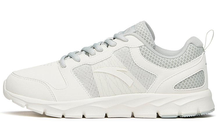Anta Cushioned Slip-Resistant Abrasion-Resistant Breathable Low-Top Running Shoes Women's White Green