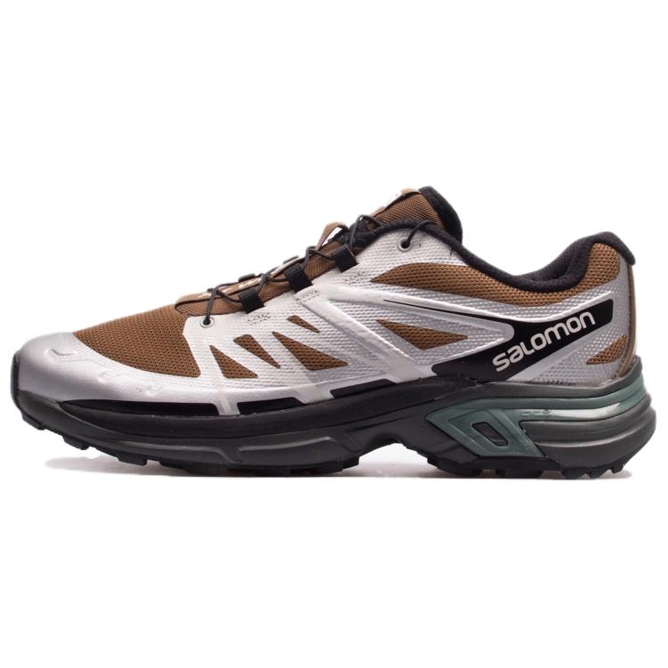 SALOMON XT Wings 2 ADV Cushioning, Wear Resistant Low top Mountaineering Shoes Unisex Silver Brown