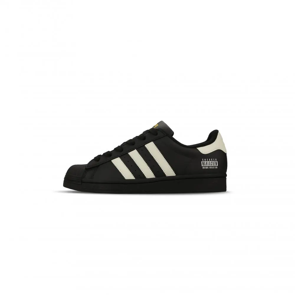 Adidas Originals SUPERSTAR Abrasion Resistant Low top Skateboard Shoes Unisex Beige Black