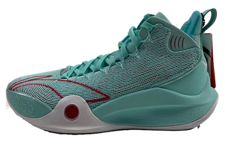LiNing CJ 1 Cushioning, Wear Resistant High Top Basketball Shoes Men's Blue PE Version