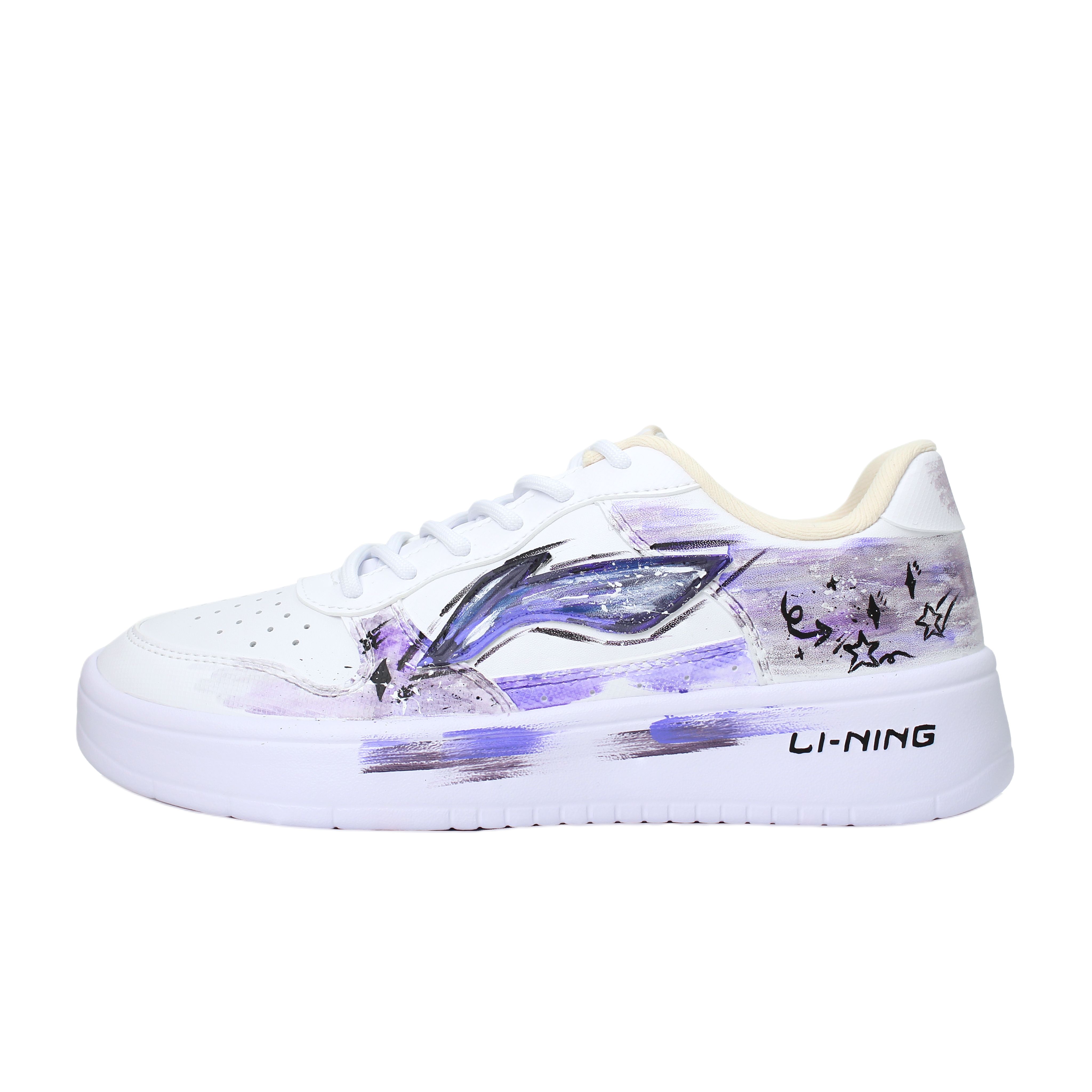 LiNing Pontoon Boats Abrasion Resistant, Lightweight, And Breathable Low top Skateboard Shoes Unisex