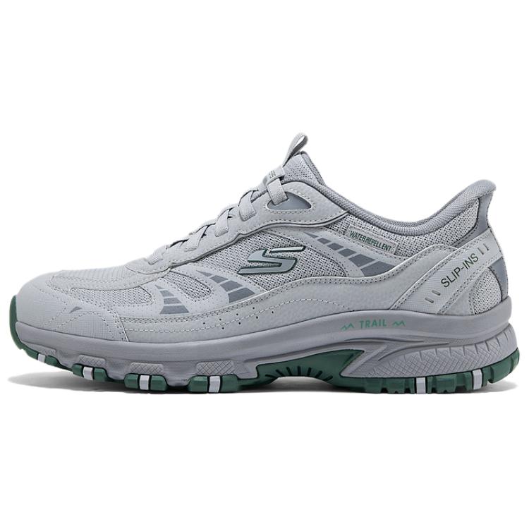 Skechers OUTDOOR MENS Abrasion Resistant Low Top Casual Shoes Men's Gray Green