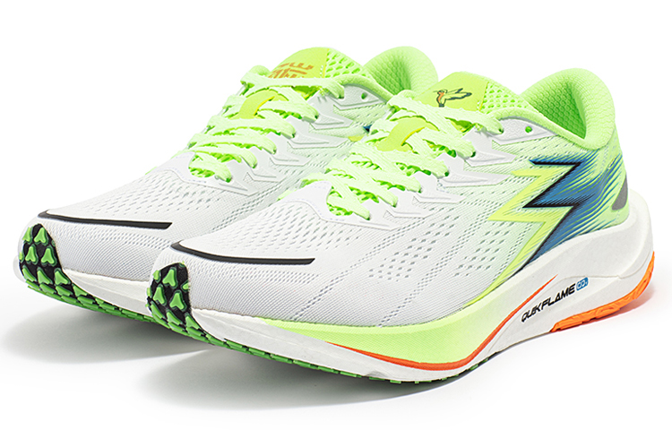 361° 2.5 Pro Low Top Long Distance Running Shoes Unisex White Green