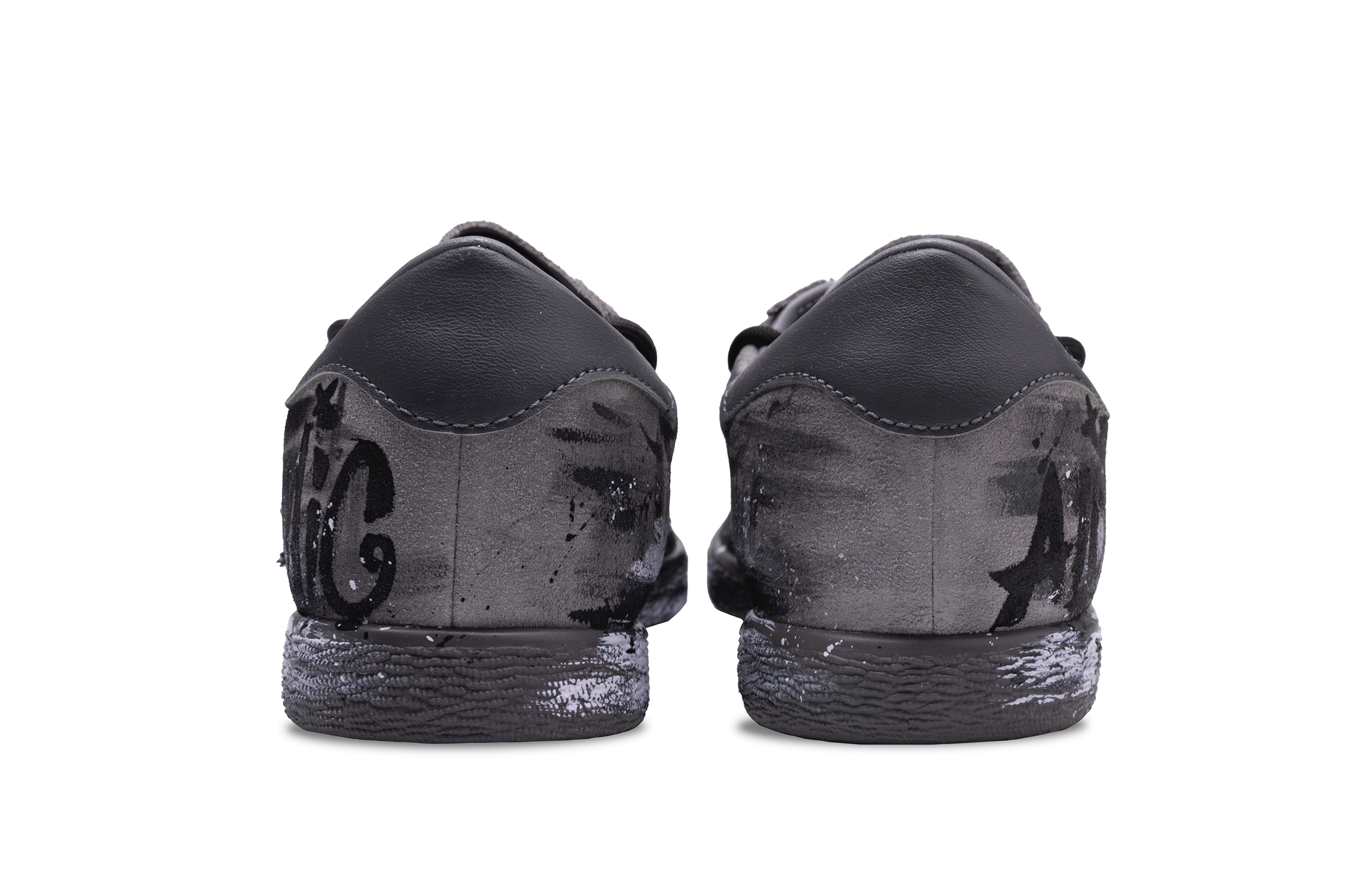 Adidas Originals Stadt Anti-Slip Wear-Resistant Low-Top Skateboard Shoes Unisex Black Gray Silver