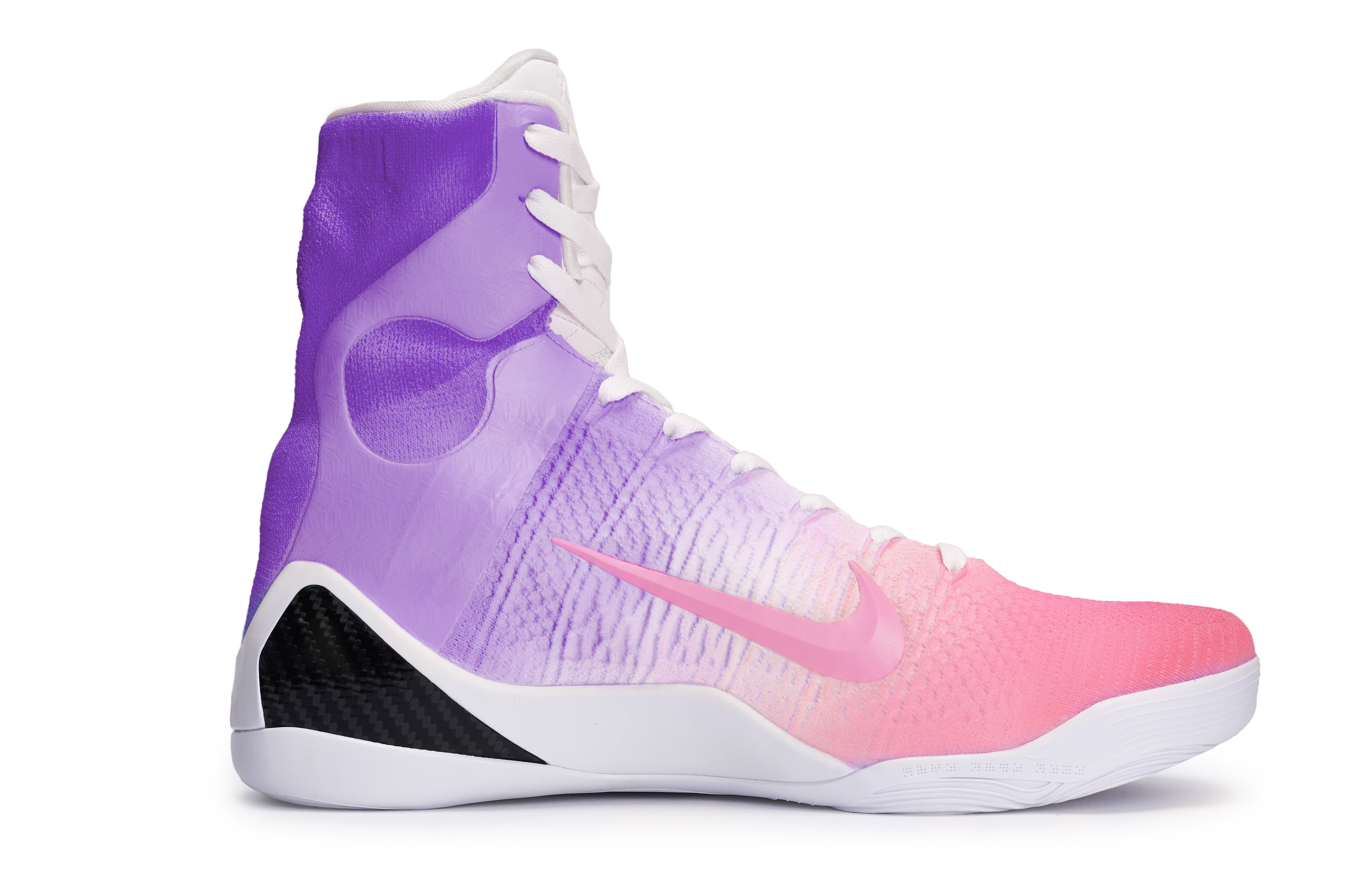 Nike Kobe 9 Slip Resistant High Top Basketball Shoes Unisex White Black Purple Pink купить в интернет-магазине Yoocart с быстрой доставкой по России.