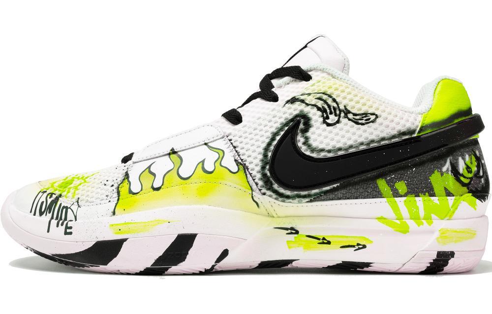 Nike Ja 1 Wear-Resistant Low-Top Basketball Shoes Men's Green White