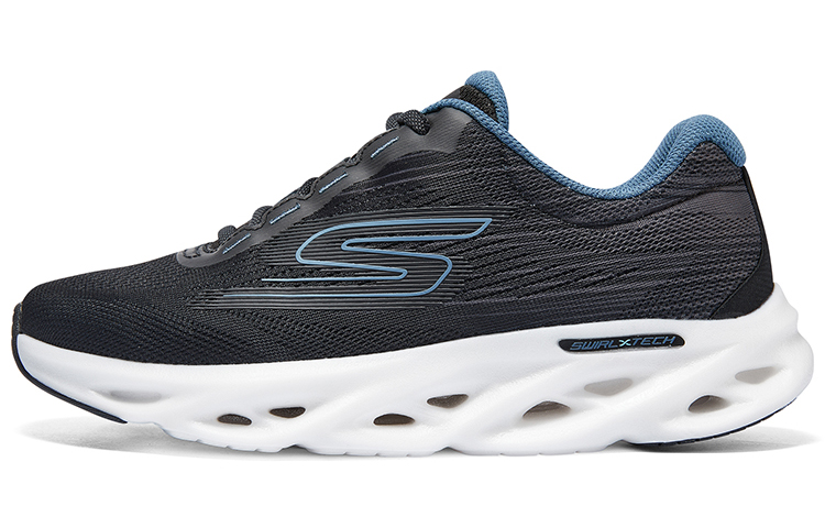 Skechers GO RUN Swirl Tech Speed Breathable Anti-Slip And Wear-Resistant Low-Top Running Shoes Women's Black