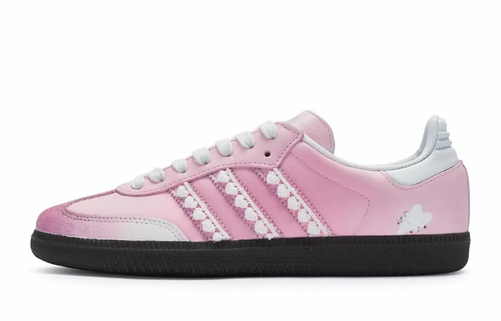 Adidas Originals Samba OG 811 Manufacturing Non slip Lightweight Low Top Skateboard Shoes Women's Pink White