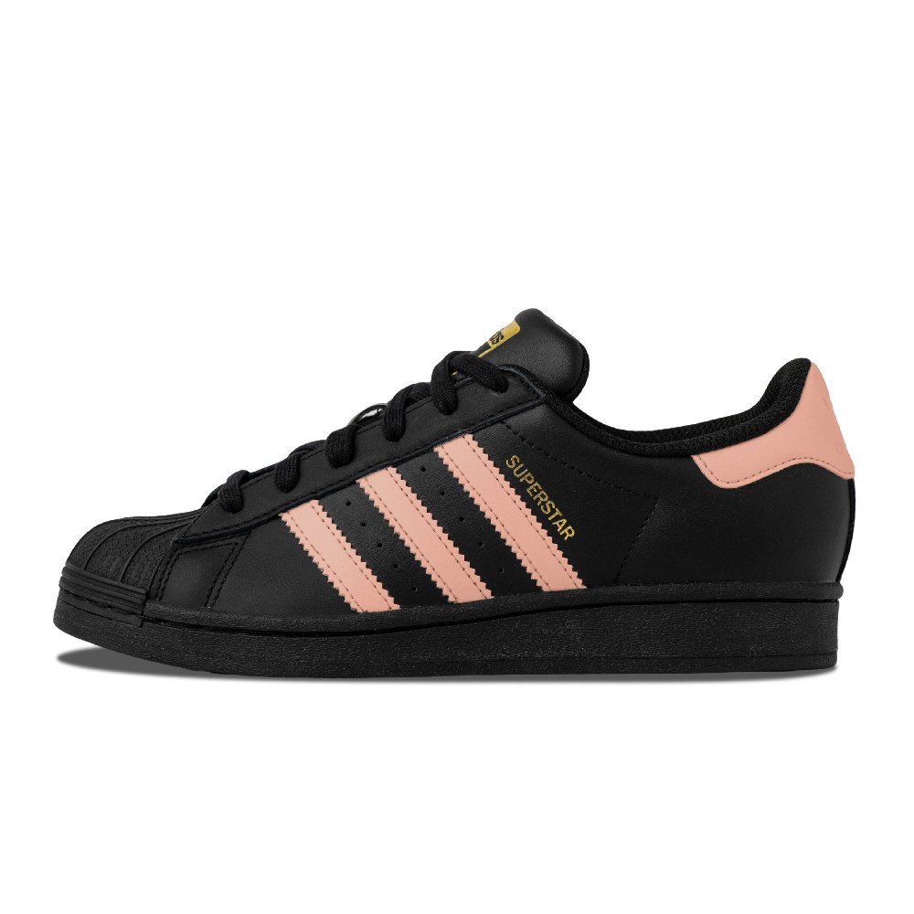 Adidas Originals SUPERSTAR Anti-Slip Wear-Resistant Low-Top Skateboard Shoes Unisex Black Pink