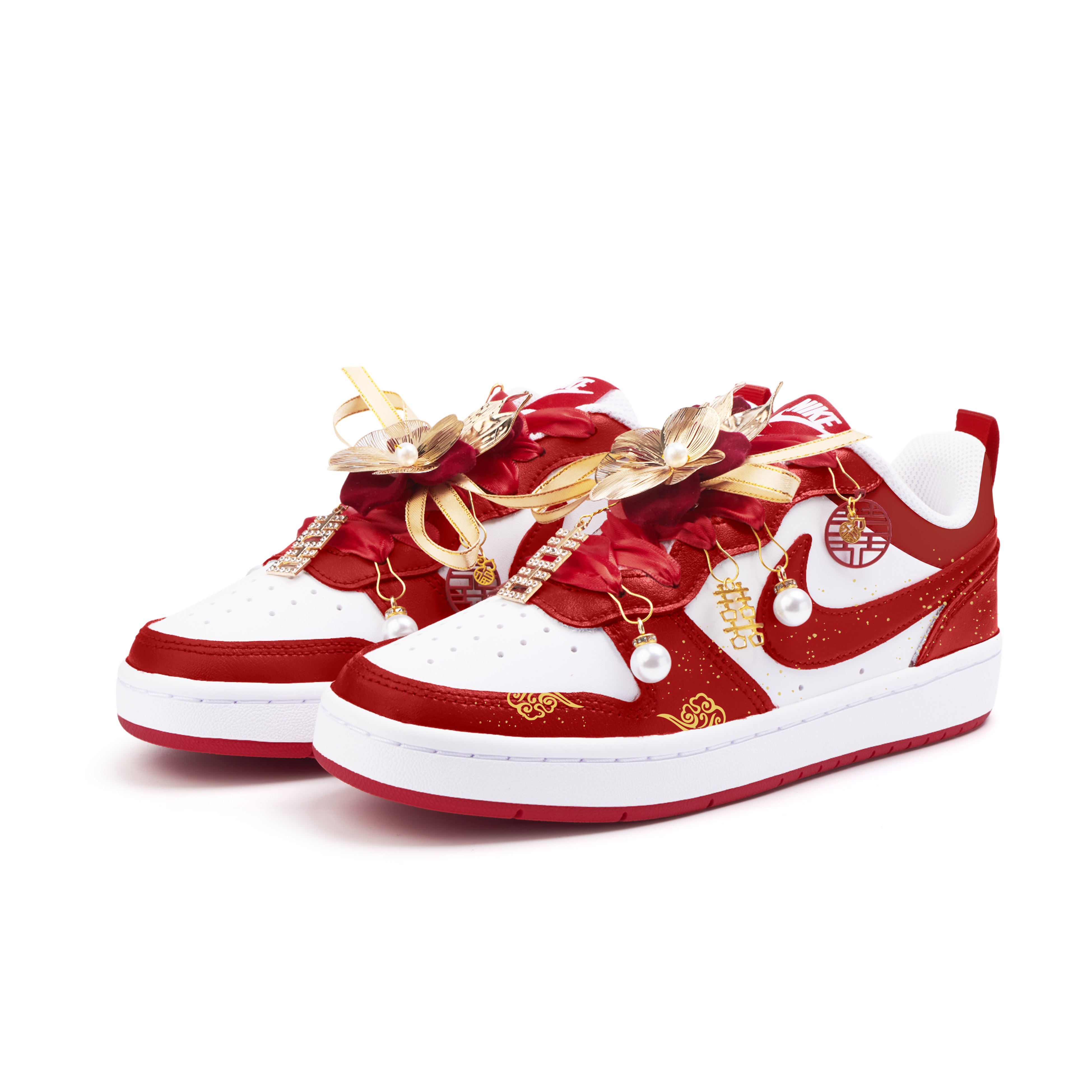 Nike Court Borough Cushioning, Wear Resistant Low Top Skateboard Shoes Women's Red купить в интернет-магазине Yoocart с быстрой доставкой по России.