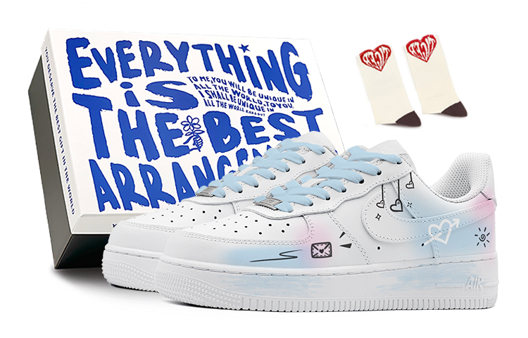 Nike Air Force 1 Skateboard Shoes Women's Low Top Pink