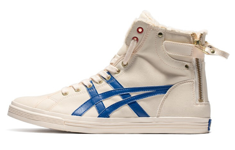 Asics Double Clutch White/Blue Casual Board Shoe