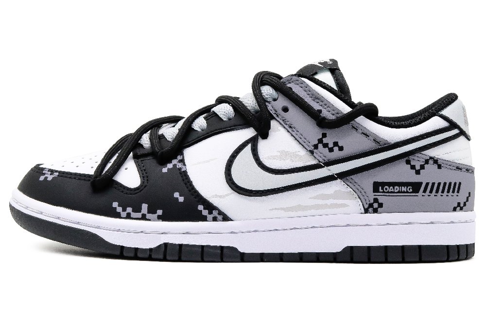 Nike Dunk Anti Slip Wear Resistant Low Top Skateboard Shoes Men's Black White