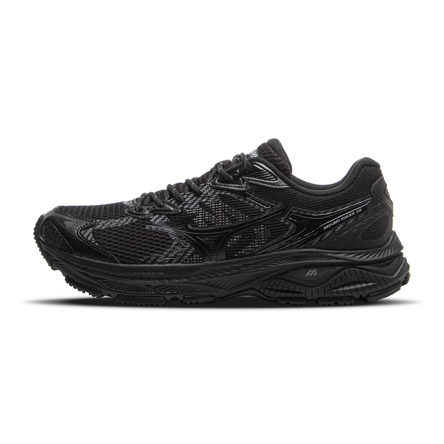 Mizuno RACER V2 Breathable Lightweight Rebound Low Top City Commute Running Shoes Unisex Black купить в интернет-магазине Yoocart с быстрой доставкой по России.