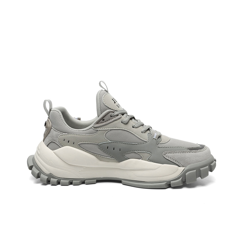 JEEP SPIRIT Platform Men's Shoes Low Top Casual Shoes Men's Moon Dust Gray