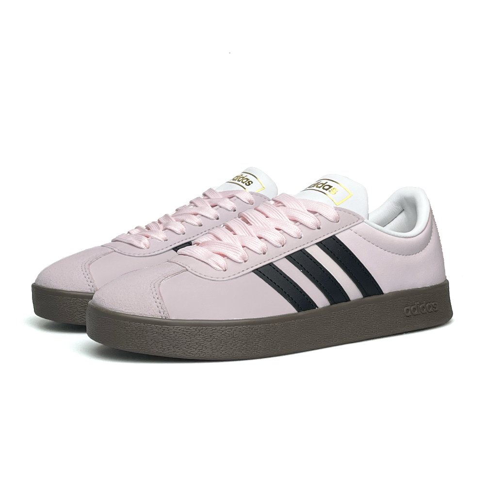 Adidas Neo VL Court 2.0 WAO Anti Slip Wear Resistant Low Top Skateboard Shoes Unisex Black Pink