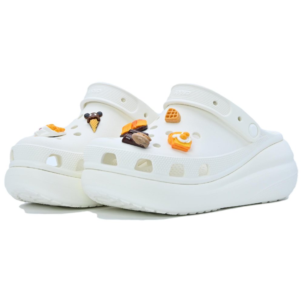 Crocs Crush Clog West Point Party Cream Puff Shoes Unisex White