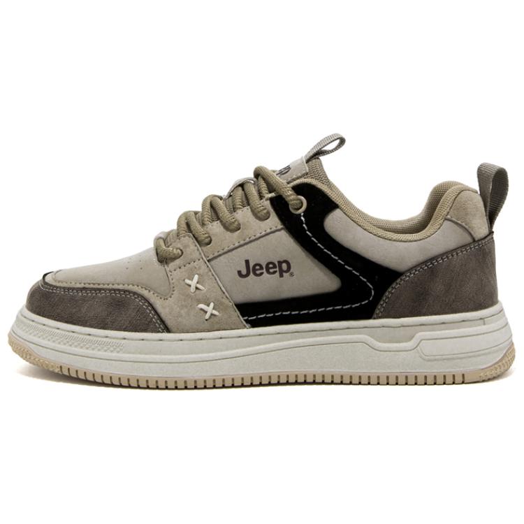 Jeep Balance Low-Top Skateboard Shoes Men's Khaki