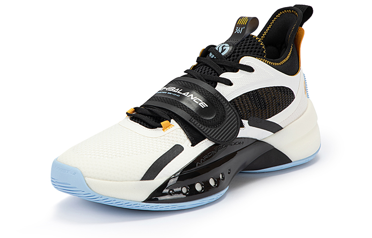 361° Zen 4 Basketball Shoes Men Mid-Top Feather White/Obsidian Black