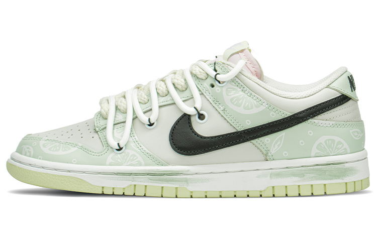 Nike Dunk Low FZBB Low Top Skateboard Shoes Women's Green White Gray