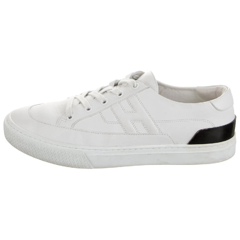 HERMES Deep Low-Top Skateboard Shoes Men's White