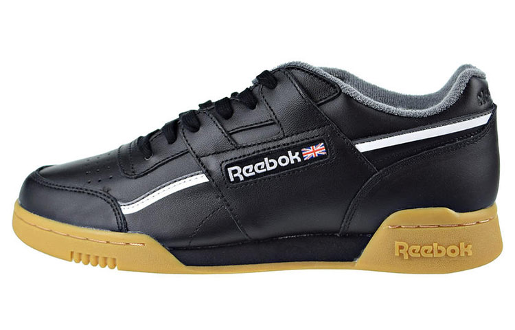 Reebok Workout Low Top Casual Shoes Men's Black Brown