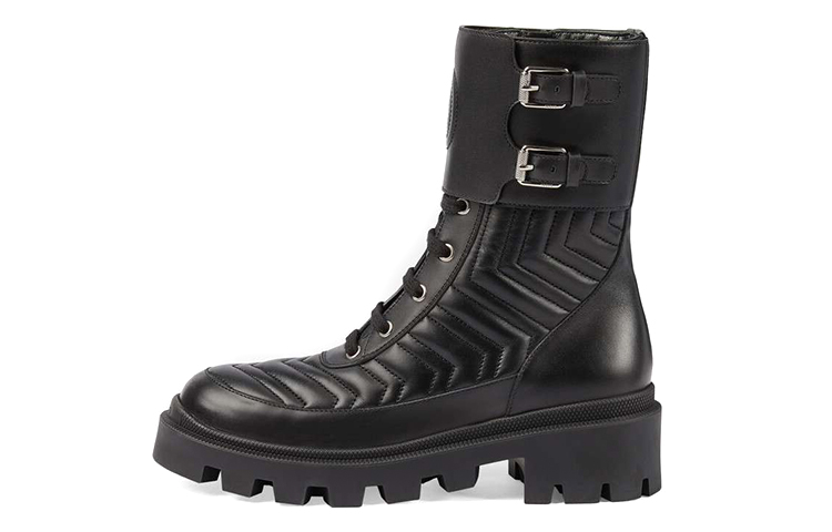 GUCCI Women's Leather Ankle Boot 'Interlocking G' Women's