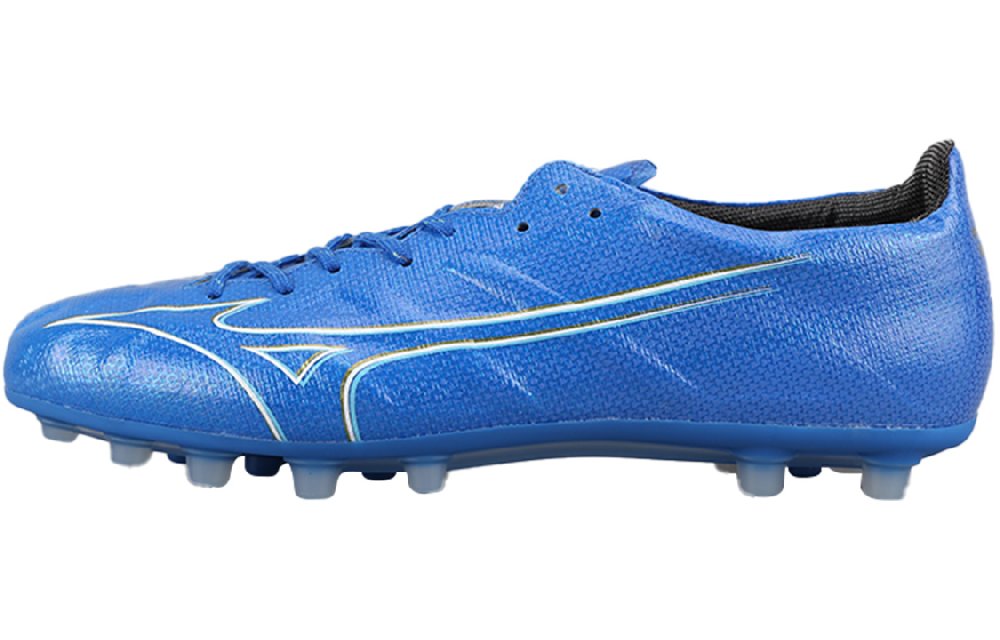 Mizuno Alpha AG Rubber Short Studs Artificial Ground Durable Breathable Lightweight Soccer Shoes Men's Blue