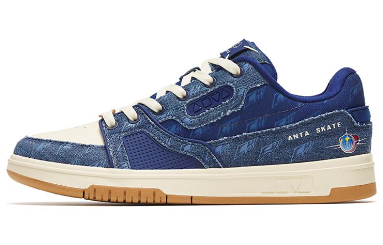 Anta Life Collection Anti-Slip Wear-Resistant Low-Top Skateboard Shoes Women's Blue