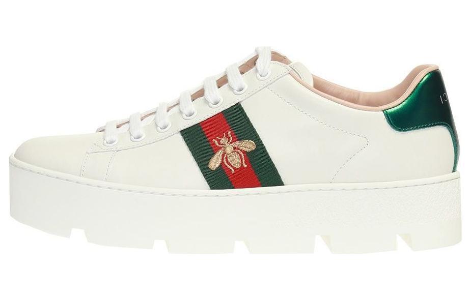 GUCCI Women's Ace Embroidered Platform 'White' Women's