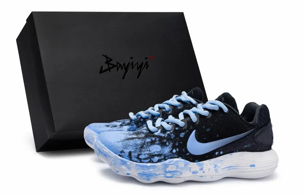 Nike Hyperdunk 2017 Basketball Shoes Men's Low top Blue/Black