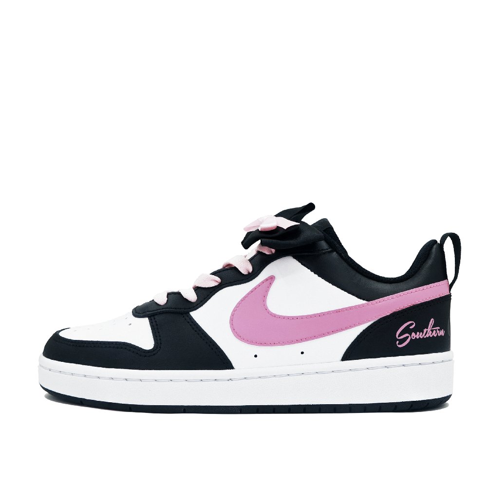 Nike Court Borough Pink Ink Star Purple Low Top Skateboard Shoes Women's Black Pink