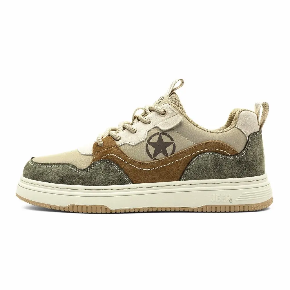 JEEP SPIRIT Low Top Skateboard Shoes Men's Sandstone