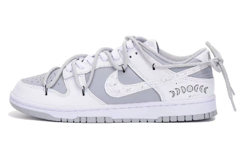 Nike Dunk Low Retro Crush Collection Low-Top Skateboard Shoes Men's Gray White