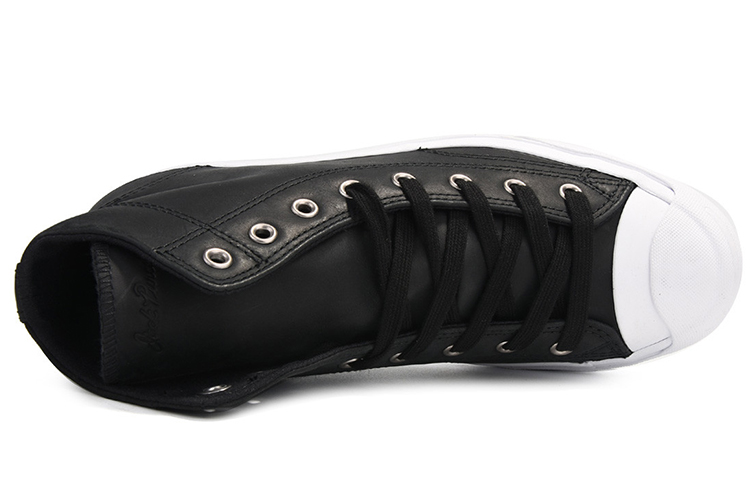 Converse Jack Purcell Hi Leather 'Black White' купить в интернет-магазине Yoocart с быстрой доставкой по России.